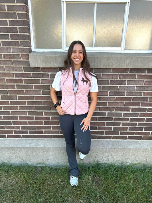 Pink Quilted Vest