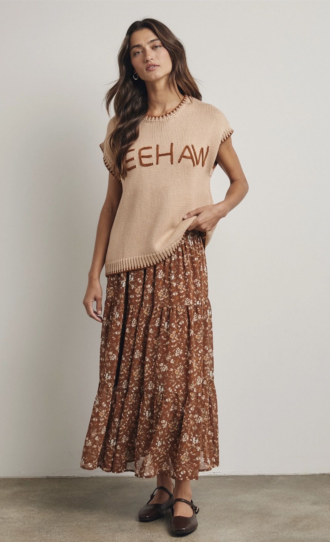 Yeehaw Pecan Sweater