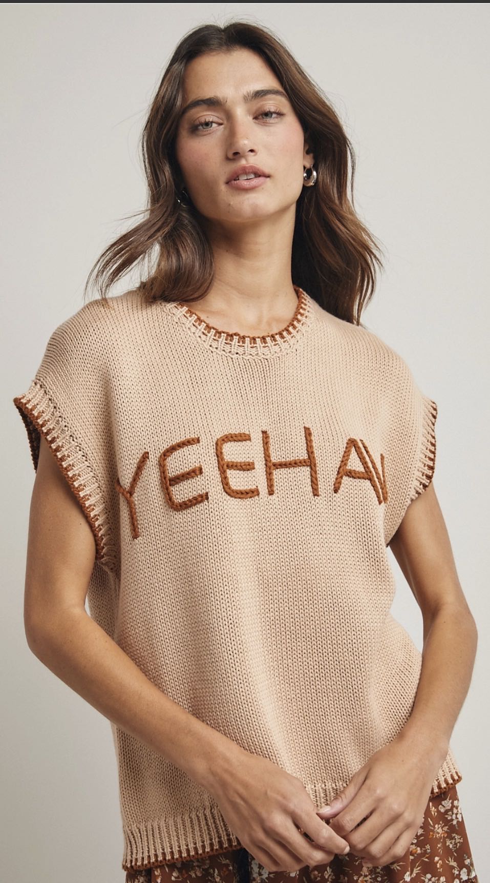 Yeehaw Pecan Sweater