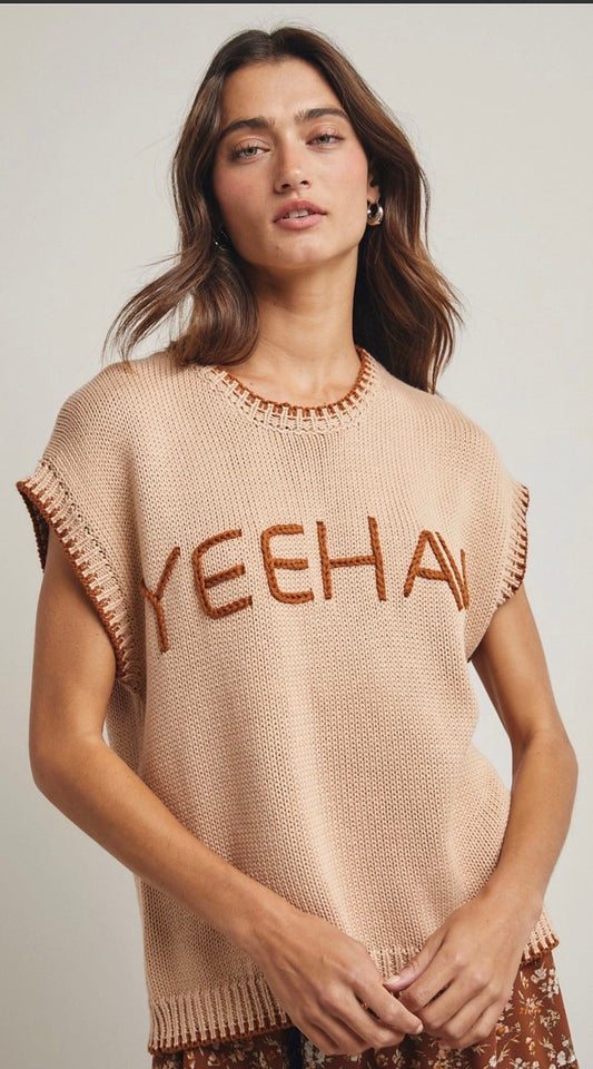 Yeehaw Pecan Sweater