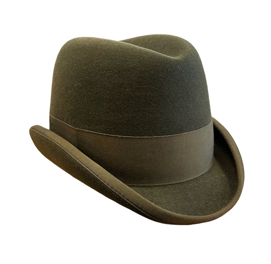 Homburg Hat Lady Olive size 6 5/8