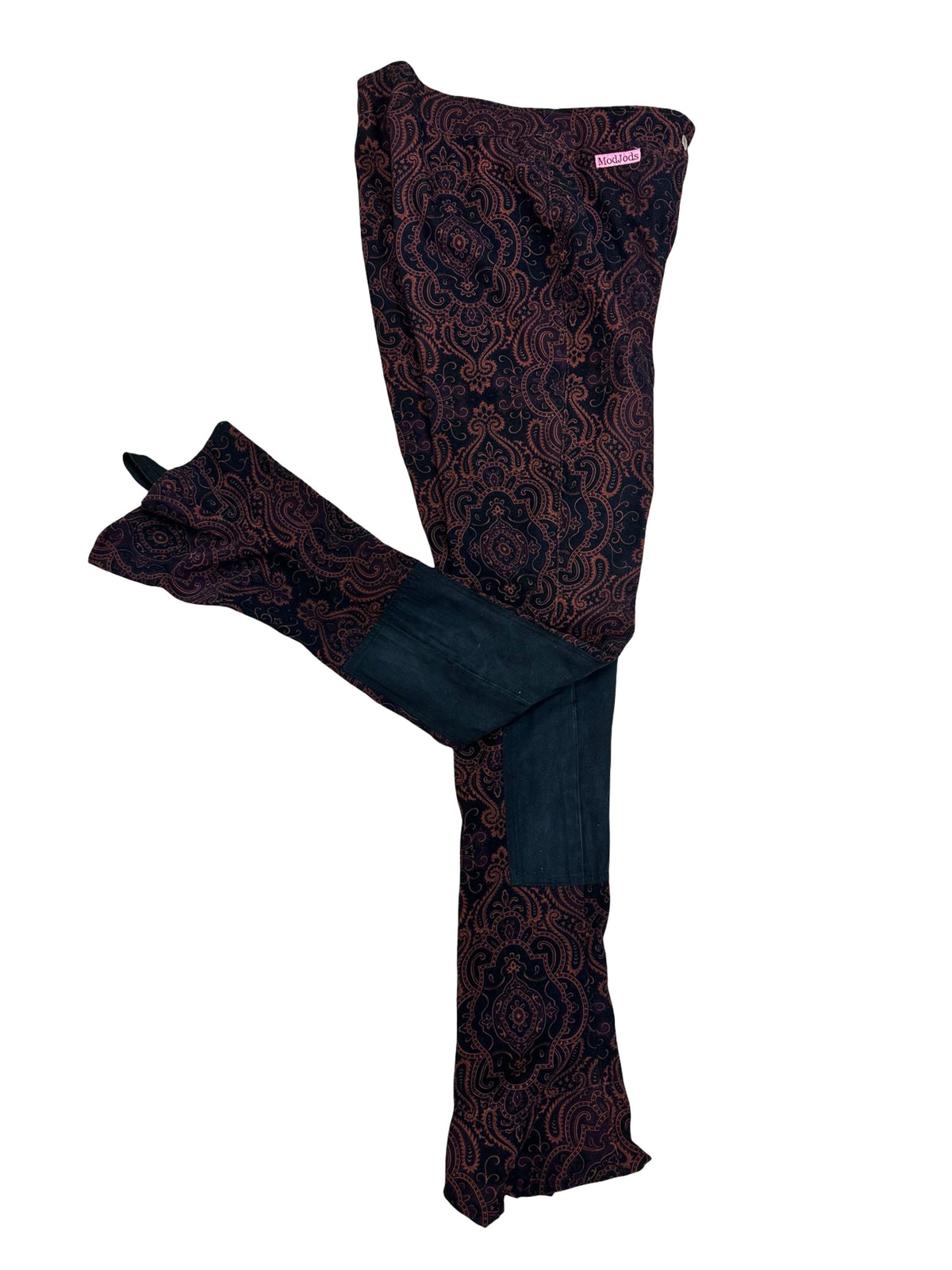 Mod Jods Black with Red Paisley