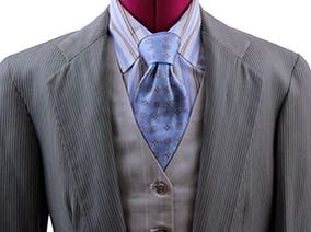 Day Suit Carl Meers Taupe and Tan Pinstripe