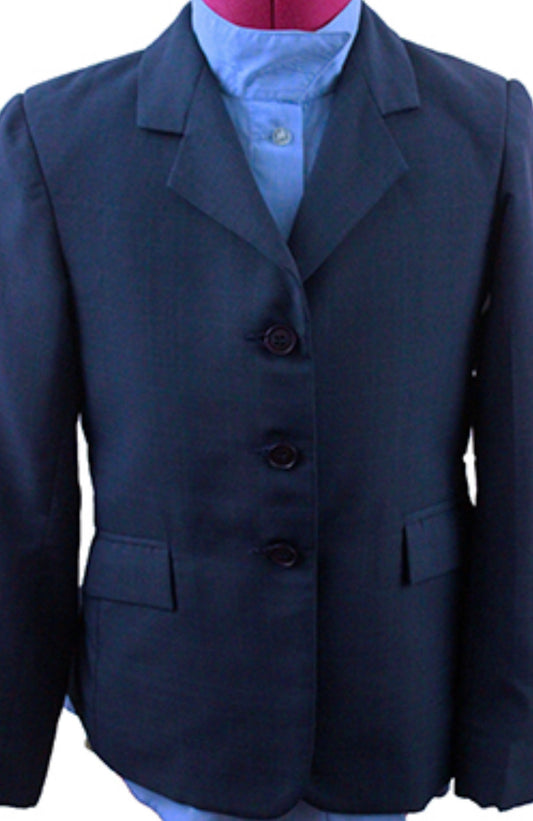 Hunt Coat Tuff Rider Medium Blue with Aqua Windowpane