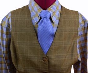 Vest Carl Meyers Gold Glenplaid