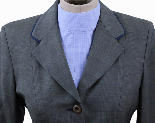 Hunt Coat Grand Prix Grey with Navy Piping