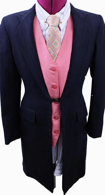 Day Suit Carl Meyers Navy Herringbone Suit