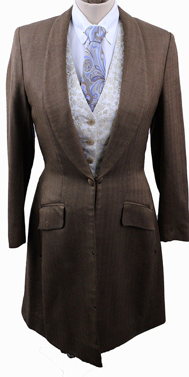 Day Coat Marsha DeArriaga Bronze Herringbone