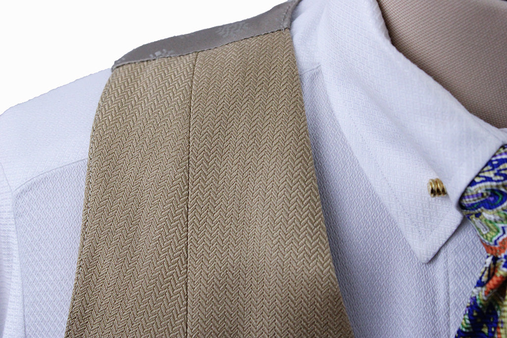 Vest LeCheval Gold Herringbone