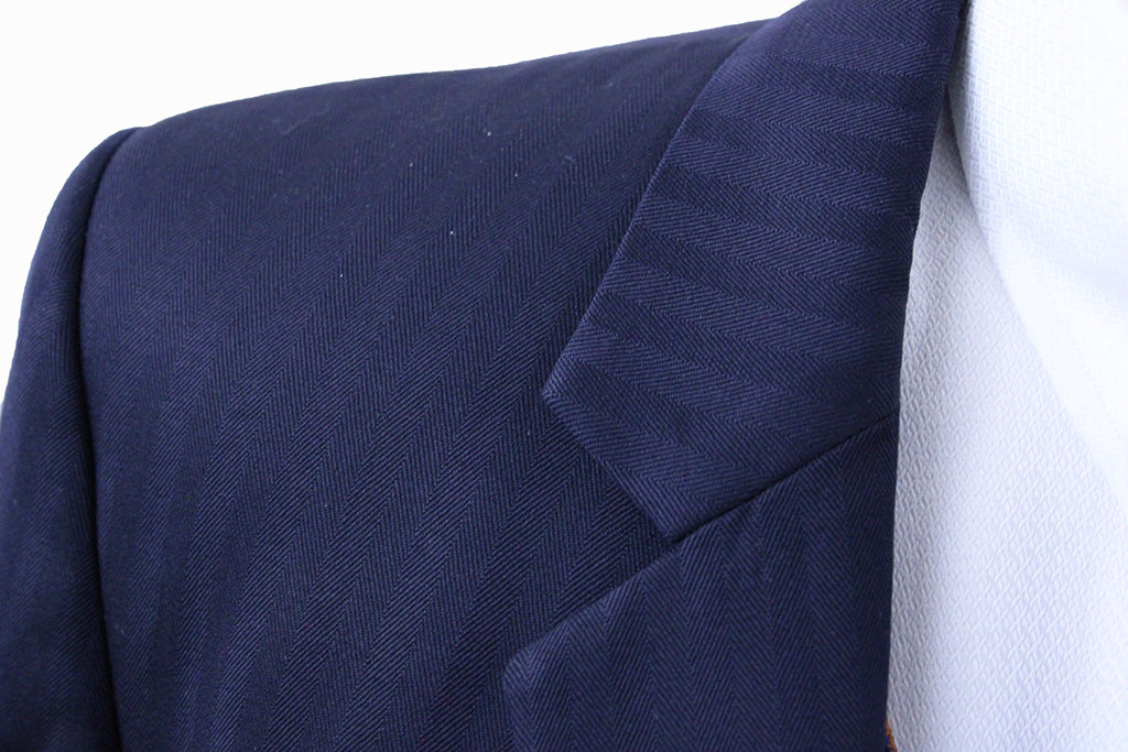 Day Suit Saddleseat Connection Navy Shadow Stripe