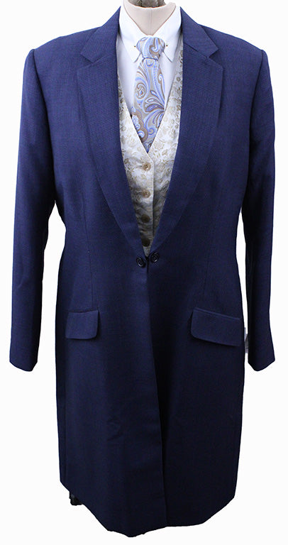 Day Suit Issued By Ellie May Navy and Bronze Dot