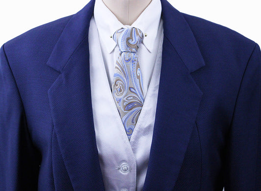 Day Suit Marsha DeArriaga Navy with Black Diamond Pattern