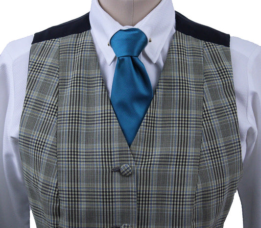 Vest Chavez Tan Glenplaid with Blue Windowpane