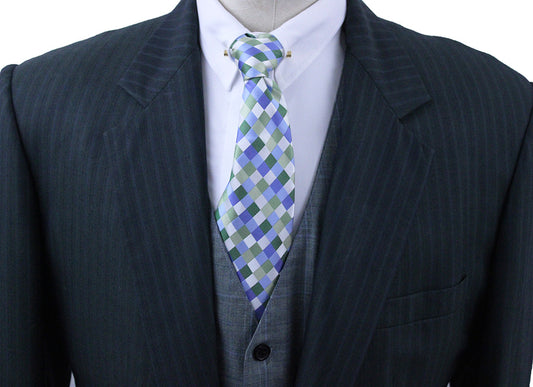 Men's Suit Carl Meyers Navy and Black Shadow Stripe