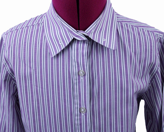 Shirt Hartmeyer Purple and White Stripe