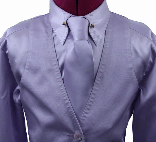 Shirt and Vest Combination Becker Brothers Lavender Satin