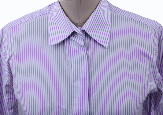 Issued By Ellie May Lavender Stripe Shirt