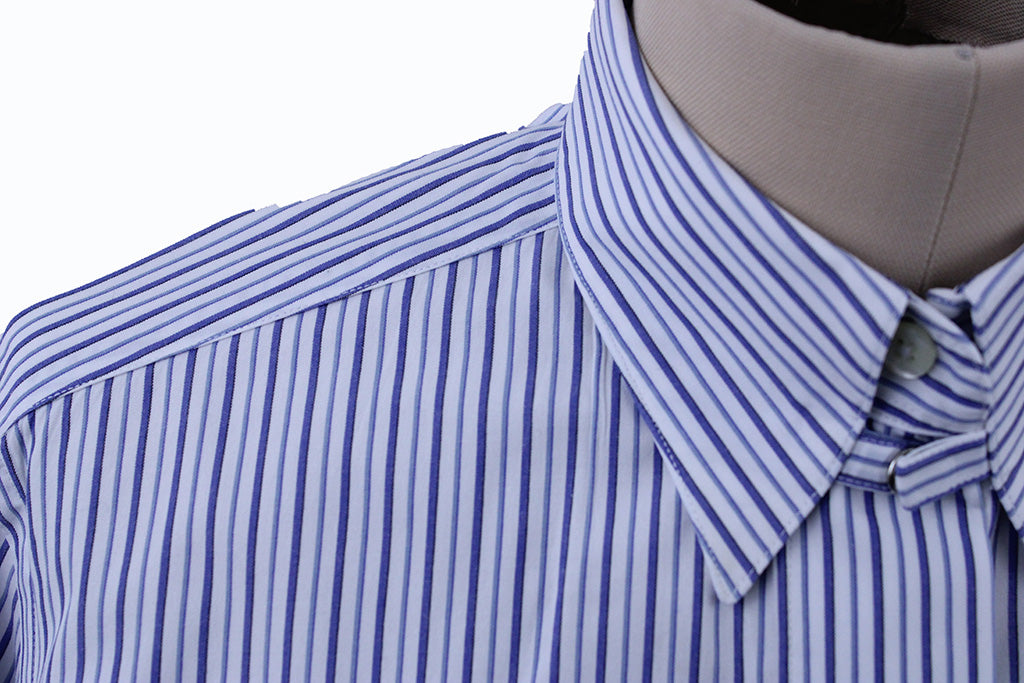 Shirt Chavez White with Blue Stripe