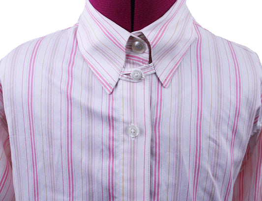 Shirt Marsha DeArriaga Pink and Lime Stripe