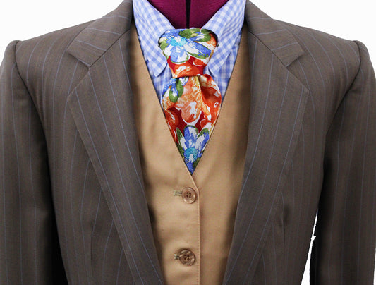 Day Suit Becker Brothers Kangaroo with Blue and Orange Pinstripe