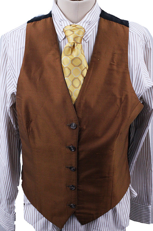 Vest Frierson Reversible Rust and Black Shadow Stripe