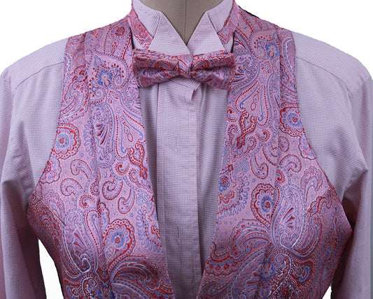 Formal Set Becker Brothers Pink and Blue Paisley