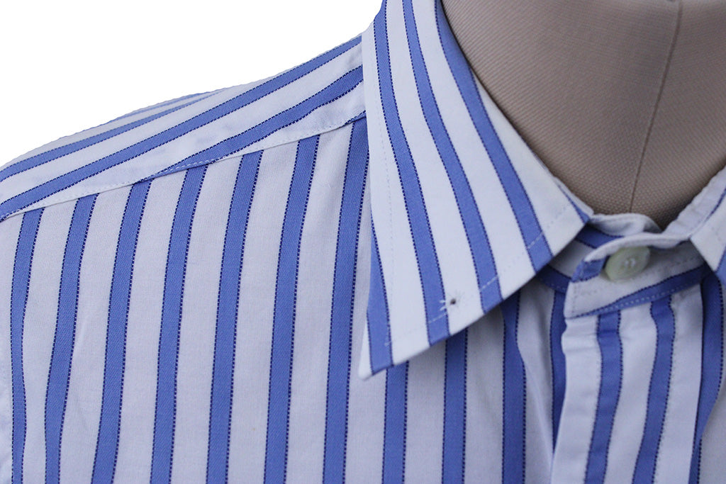 Shirt LeCheval Blue an White Stripe