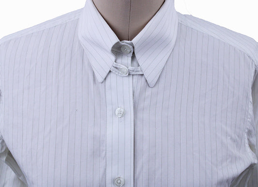 Shirt Marsha DeArriaga White with Olive Stripe