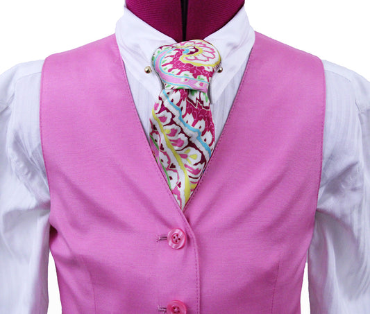 Issued By Ellie May Cotton Candy Pink Pink Sateen Vest 27