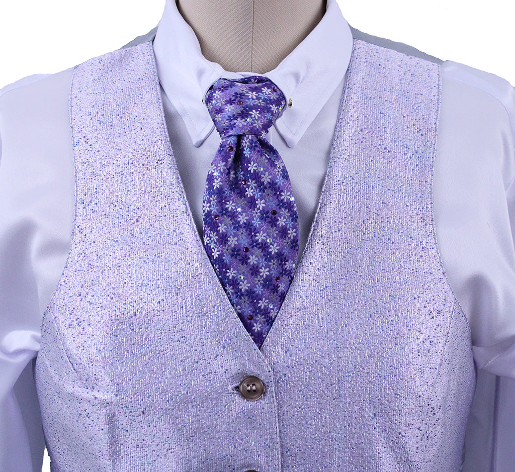 BRAND NEW! Becker Brothers Purple and Lavender Metallic Vest