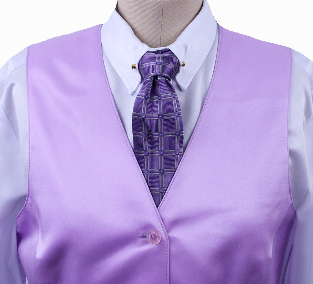 Issued By Ellie May Lavender Satin Vest