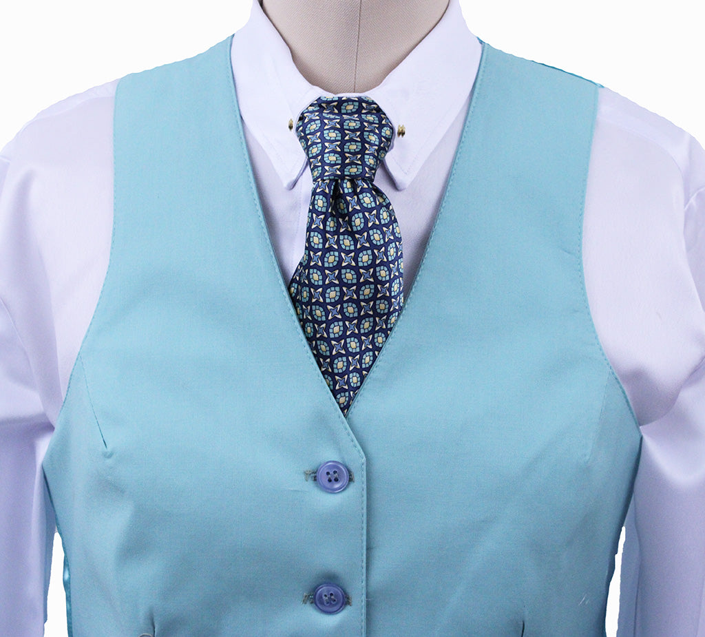 BRAND NEW! Becker Brothers Seafoam Blue Vest