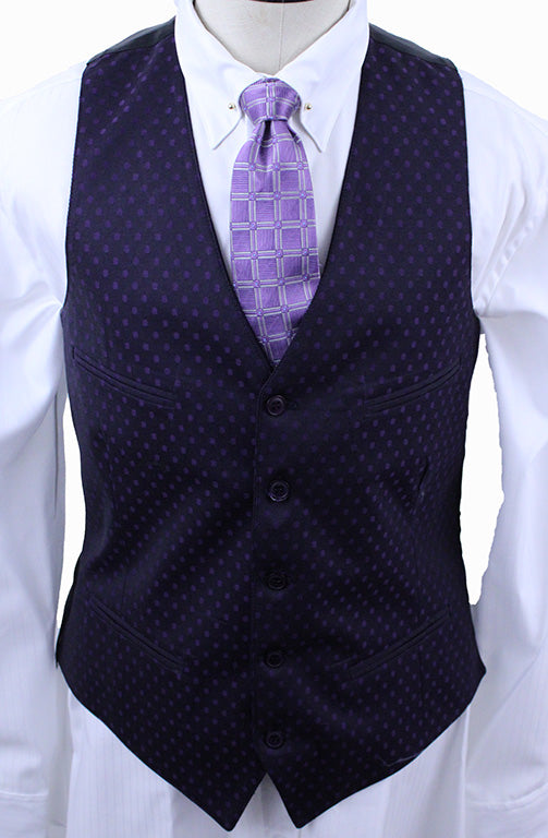 BRAND NEW! Becker Brothers Purple Dot Men's Vest