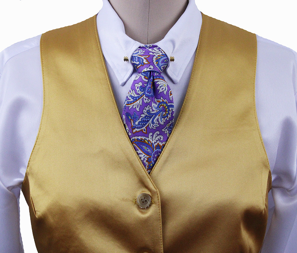 BRAND NEW! Becker Brothers Marigold Satin Vest