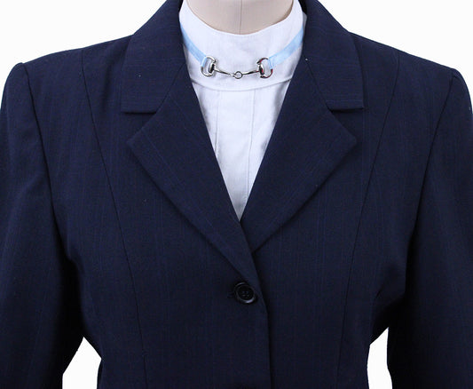 Hunt Coat Beaufort Navy with Berry and Blue Pinstripe