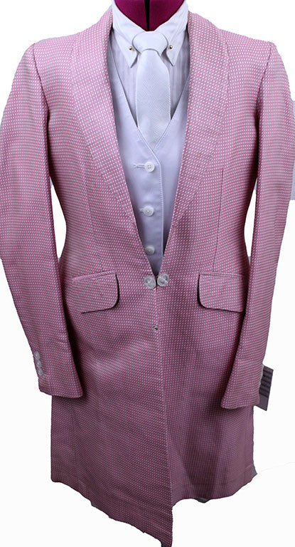 Day Coat Becker Brothers Pink and White Dot