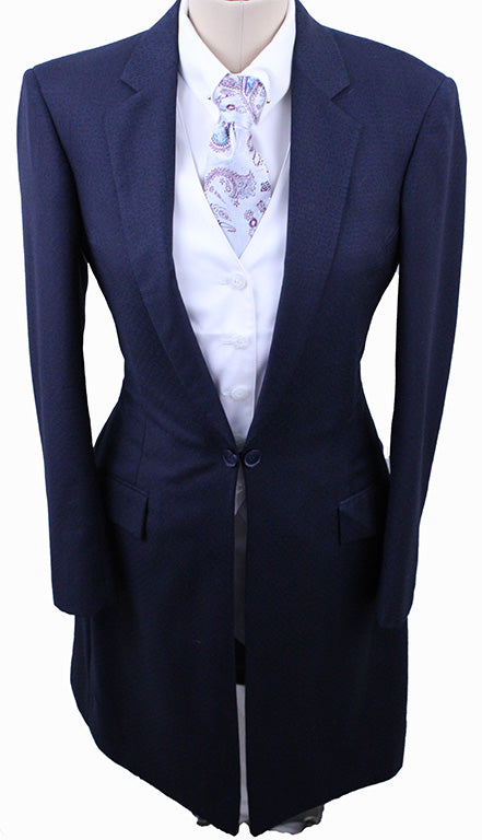 Day Suit DeRegnaucourt Navy Diamond Medallion