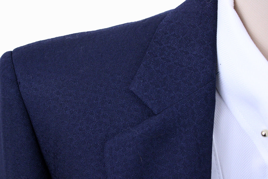 Day Suit DeRegnaucourt Navy Diamond Medallion