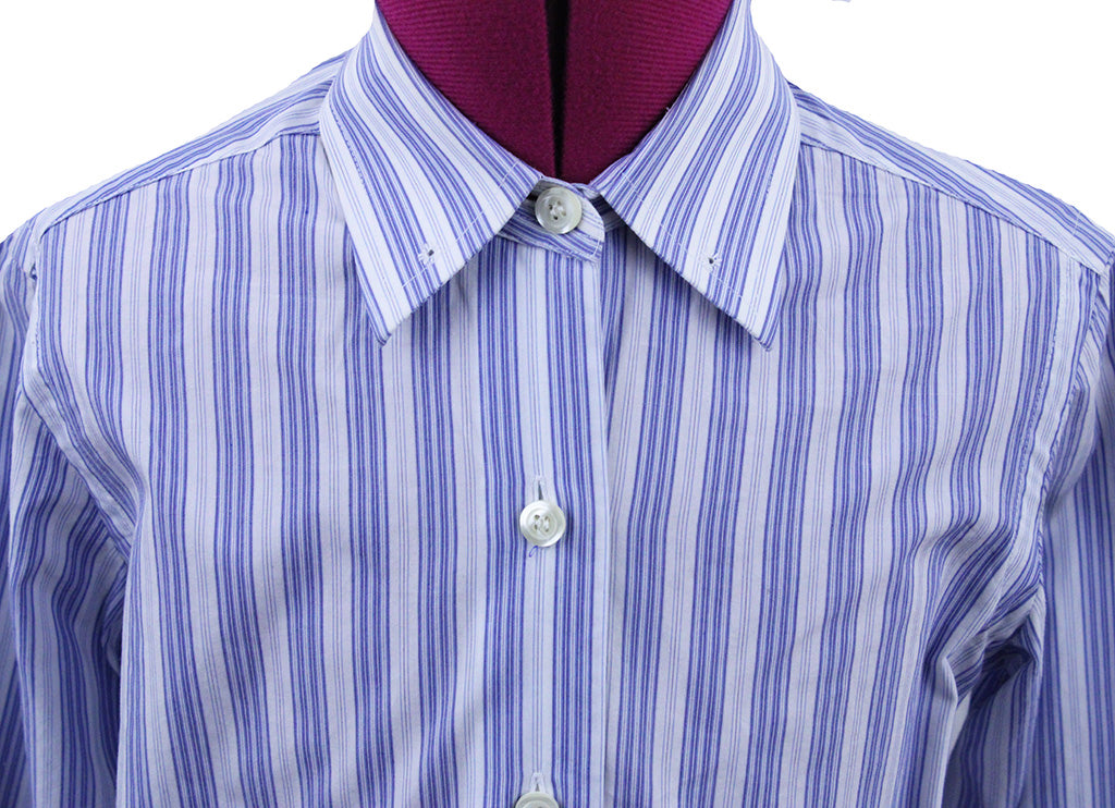 Shirt Show Season Blue and White Stripe