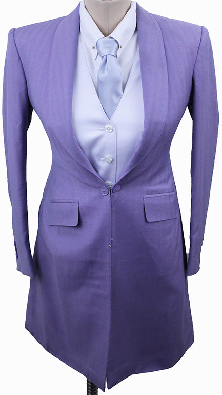 Day Coat Becker Brothers Lavender Herringbone