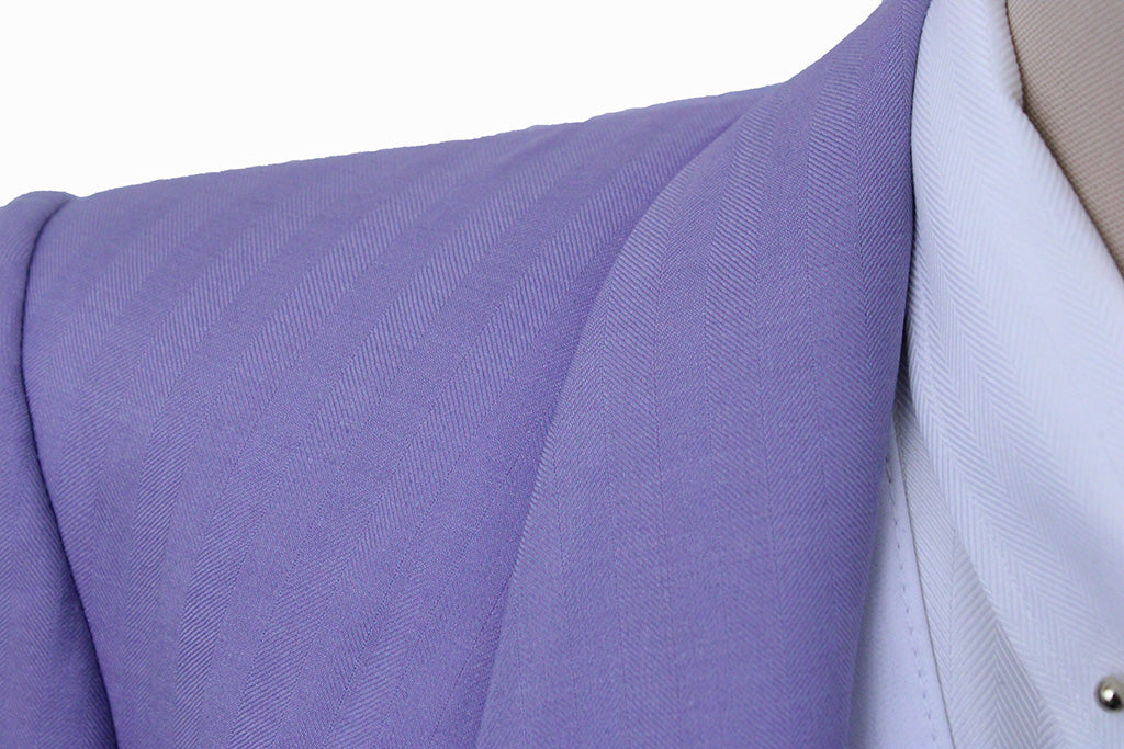 Day Coat Becker Brothers Lavender Herringbone