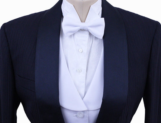 BRAND NEW! Becker Brothers Navy Shadow Stripe and Rain Dash Formal