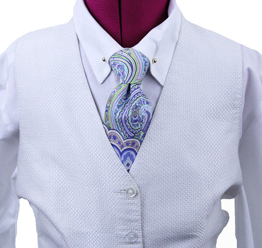 Vest Frierson White with Silver Dot