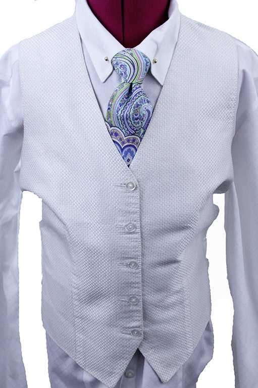 Vest Frierson White with Silver Dot