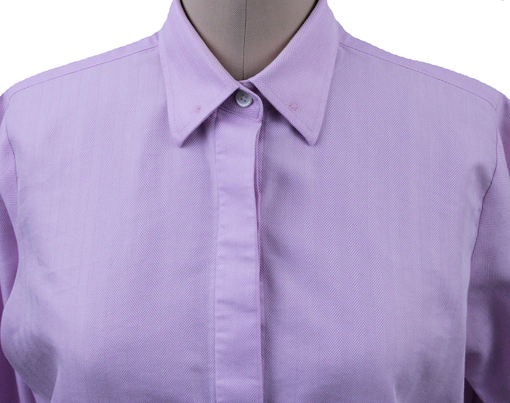 Shirt Issued By Ellie May Pink Herringbone