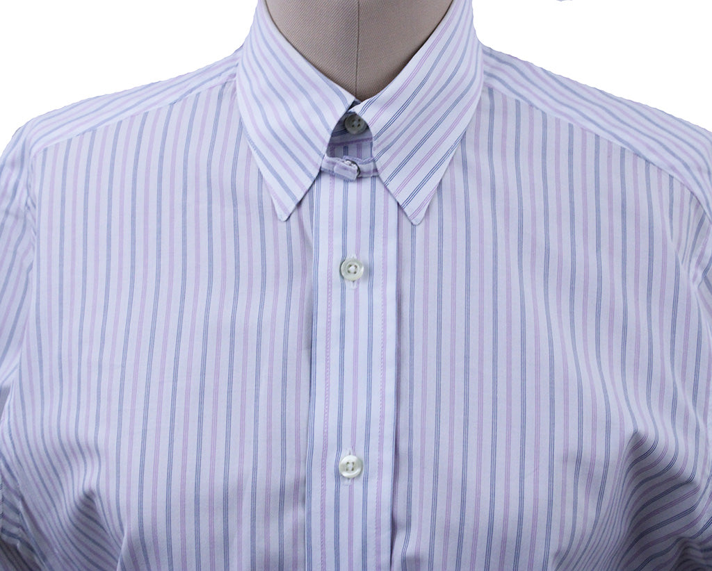 Shirt Carl Meyers Pink and Blue Stripe