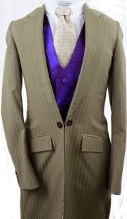 Day Suit Youth DeRegnaucourt Taupe Shadow Stripe Suit