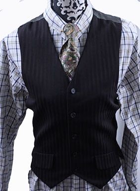 Vest Men's Frierson Brown Shadow Stripe