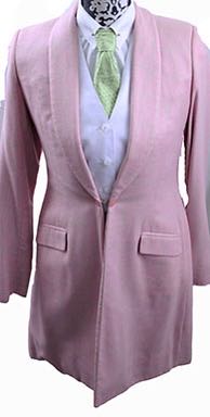 Day Coat Becker Brothers Pink with Green Windowpane