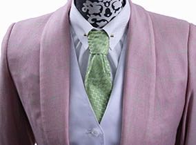 Day Coat Becker Brothers Pink with Green Windowpane